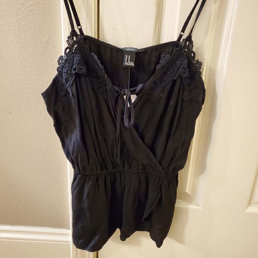 NWT Forever 21 Peplum Cami